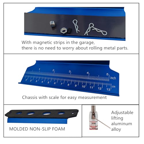 RC Car Repair Work Stand Repair Tool Set 360 Degree Rotation and 524PCS RC Screws Kit & RC Screwdrivers and Screws Pallet for 1/8 1/10 1/12 1/16 1/18 RC Crawler Truck Buggy Vehicle Scale Accessories