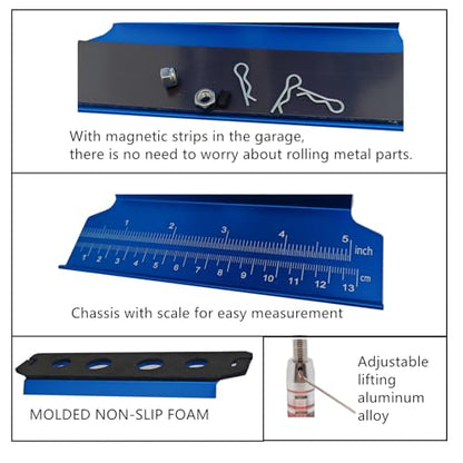 RC Car Repair Work Stand Repair Tool Set 360 Degree Rotation and 524PCS RC Screws Kit & RC Screwdrivers and Screws Pallet for 1/8 1/10 1/12 1/16 1/18 RC Crawler Truck Buggy Vehicle Scale Accessories