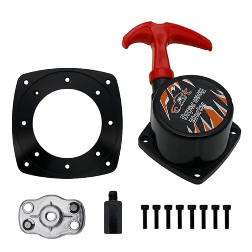 Easy Pull Starter Set for Zenoah CY Rovan Top Speed 23cc-36cc Engines Red | for 1/5 HPI ROFUN KM Baja 5B 5T 5SC LT FG Rc Car Parts - color: Red