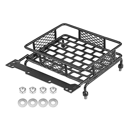 Steel Luggage Tray, Vehicle Accessory Model, Roof Rack for Crawler Car 1/10 RC (S 13x8cm) - style: Small 13x8cm