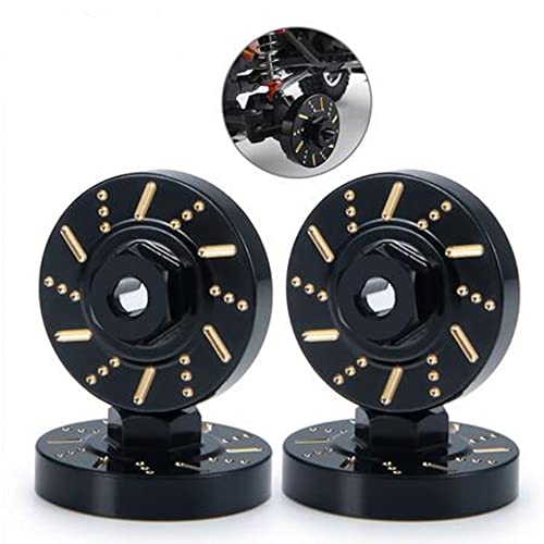 RC-Hub 4Pcs Black Wheel Weights Hex Adapter Brass Wheel Hub Extended for 1/24 Axial SCX24 AXI90081 AXI00001 AXI00002 AXI00005 AXI00006 RC Crawler Car - color: Adapter Weight