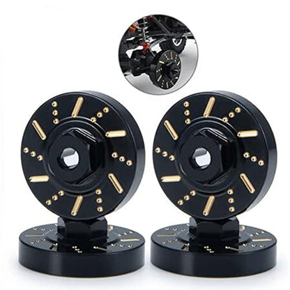 RC-Hub 4Pcs Black Wheel Weights Hex Adapter Brass Wheel Hub Extended for 1/24 Axial SCX24 AXI90081 AXI00001 AXI00002 AXI00005 AXI00006 RC Crawler Car - color: Adapter Weight
