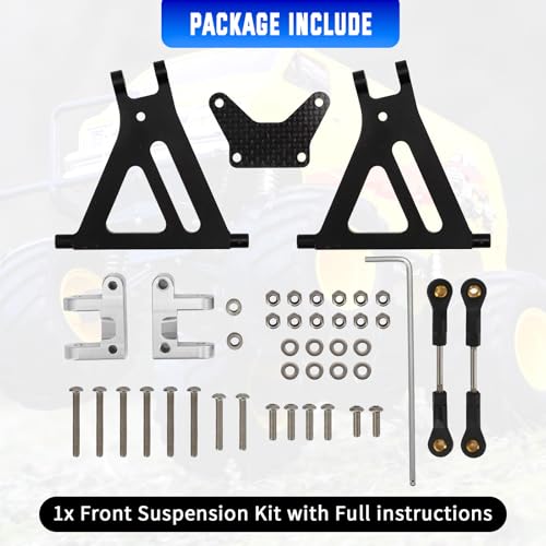 Front Suspension Kit for Tamiya Lunch Box CW-01 RC Car | Fits Tamiya Lunch Box CW-01, Front Independent Suspension, Upgrade Performance, Durable Components, Easy Installation