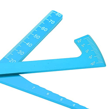 RC Aluminum Caliper Wheel Height Camber Angle Gauge Ruler Universal fit for Car Blue - color: Blue