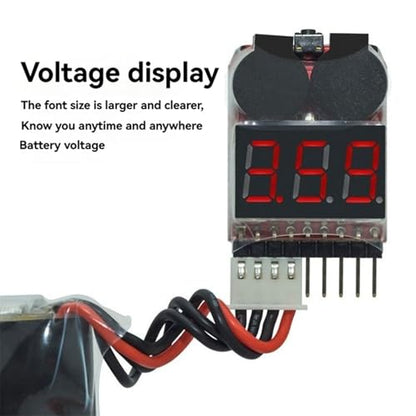 5X BBX1-8S 1-8S 2IN1 Lipo Battery Voltage Tester/Battery Voltage Checker Dual Speaker,Without Case