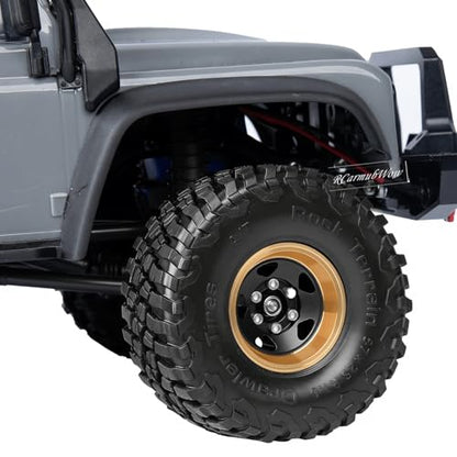 RC 1.0 Beadlock Tires for 1/18 TRX4M / Ascent-18 / SCX24 / FCX24 RC Crawler,1.0 In High Traction High Grip Rubber Tires w/Foam Insert,Style 5 - style: Style5(4pcs)