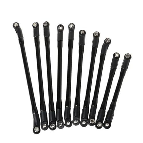 RC Models Parts For Axial For SCX10 II 90046 For 1/10 RC Crawler Car 10Pcs/Set Metal Link Set Plastic Rod End