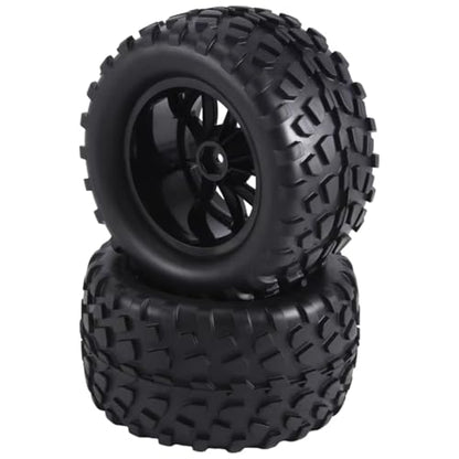 Compatible with Traxxas for Rustler for Stampede for Hoss 1/10 RC Car Truck Parts Wheels 12Mm Hex RC Wheels and Tires RC Assortment
