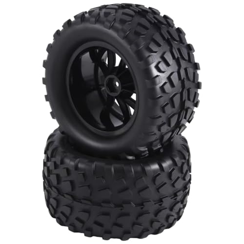 Compatible with Traxxas for Rustler for Stampede for Hoss 1/10 RC Car Truck Parts Wheels 12Mm Hex RC Wheels and Tires RC Assortment