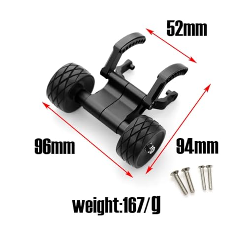 RC Car Upgrade Parts for Traxxas for E-Revo 2.0 86086-4 56087-1 for Monster Truck 1/10 Metal Wheelie Bar RC Car Upgrade Parts Modified Accessories(Red) - size: Red