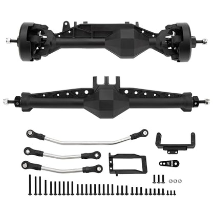 MEUS RACING 1/10 Nylon ISO Stright Axles with Front Axle Counterweight for Axial Capra II SCX10 II and Other DIY 1/10 RC Crawler (AR44/AR45 Wheel Distance 194MM) - style: AR44/AR45 Wheel Distance 194MM