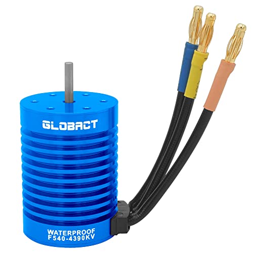 Globact Brushless Motor 3650 4390KV for 1/10 Slash Redcat Arrma Axial HSP | Sensorless, Waterproof