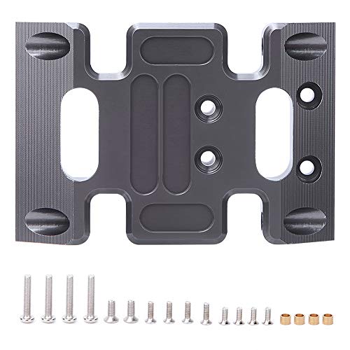 Acouto RC Center Skid Plate Aluminum Alloy Center Skid Chassis Plate Accessory Fit SCX10 1/10 RC Car Chassis - Vehicle Bodies & Scale Accessories