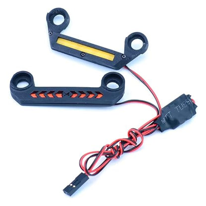 RC Car Spotlight Kits for Traxxas for Mini for Maxx 1/16 5-12V Front Rear Lighting System Bright Lamp RC Car Upgrade Accessories Replacement Parts(Front and Rear Light) - size: Front and rear light
