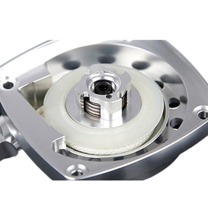 CNC Metal Easy Start Pull Starter (Silver) | for 1/5 HPI ROFUN ROVAN KM BAJA Losi 5ive T FG Zenoah CY 32CC 36CC Engine Rc Car Parts - color: Silver