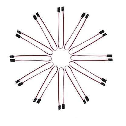 DYWISHKEY 30cm Servo Cables, Male to Female (10 Pack)