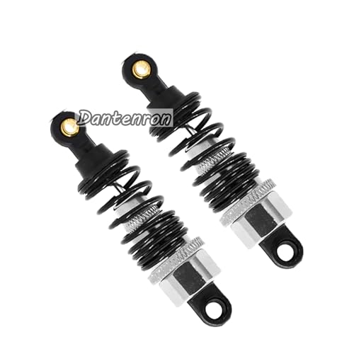 4Pack RC Car 102004 Adjustable Shock Absorber Damper Upgrade Parts Replacement Accessory 68mm For 1/10 RC On Road Drift Rally Car HSP 94102 94122 HPI Losi Axial Tamiya Redcat (Silvery) - color: Silvery