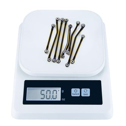 LGS High Clearance Link Set for Tra-xxas 1/18 TRX4M High Trail K10 F150 | 1: 18 RC Crawler Brass Coating Linkage Deadbolt Links Upgrade Parts