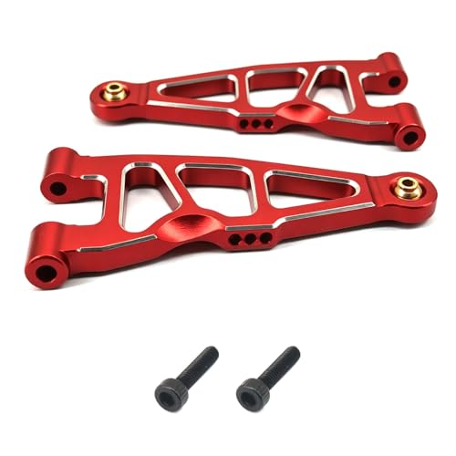 Aluminum Front Lower Arm Set for ARRMA Mini Kraton 1/16, RC Car Upgrade Suspension A-Arms, 2 Pack (Red Front Lower Arm Set) - color: Red Front Lower Arm Set