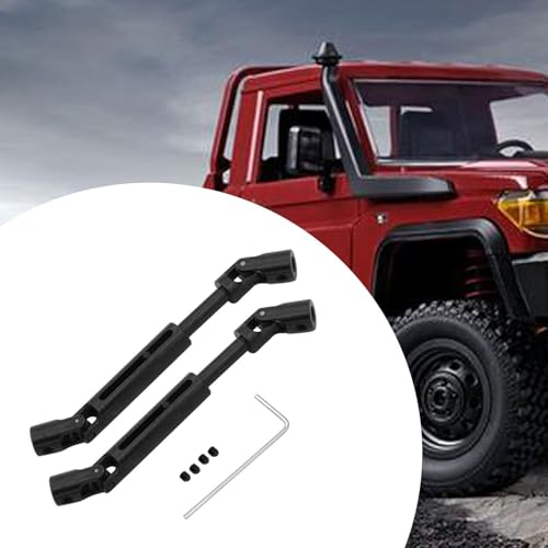 Fancyes 2Pcs Drive Shafts Replacement with Wrench and Screws Transmission Shafts for MN82 MN78 LC79 1/12 RC Carwler Car Accessory, Black - color: Black