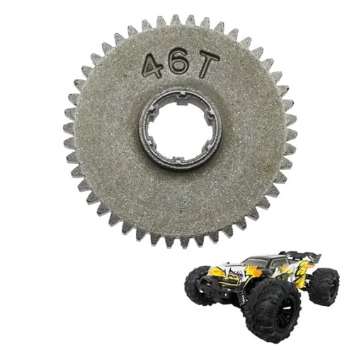RC Cars Crawler Parts Compatible with SCY 16101 16102 16103 16201 Pro 1/16 Brushless RC Car Upgrades Parts Accessories Metal Main Gear Drive Gear 46T