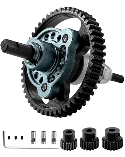 RC 50T Slipper Clutch Eliminator Differential Locker Gear Upgrades Part for Slash Rustler Stampede 4X4/4x4 VXL,50T Spur Gear with Pinions Gears Set(15T 17T 19T),#6878,Titanium - color: Titanium(50T)