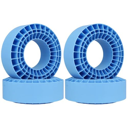 HobbyPark 2.2" Silicone Tire Inserts Soft, Fits 132-134mm 5.25" OD Crawler Tires, Replaces Foam Inserts, 4‑Pack, Waterproof, Good Traction & Sidewall Support for 1/10 RC Crawlers, 125×45mm (Blue) - color: Blue