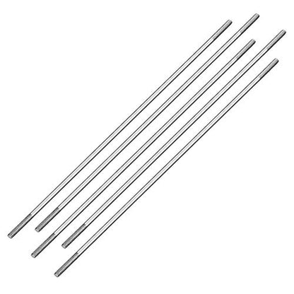 uxcell M2x120mm Pushrod Connector Stainless Steel Rod Linkage,for RC Boat,Car,Airplane,Helicopter,5pcs - size: M2x120mm