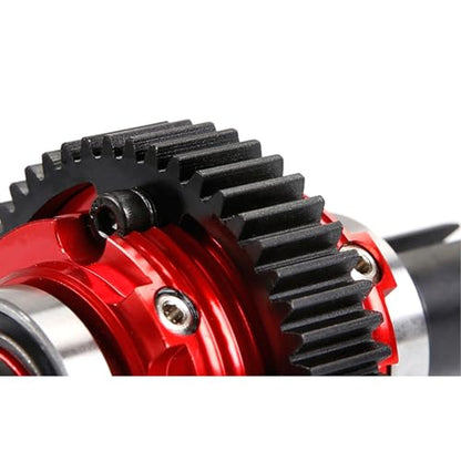 CNC Metal Complete Differential Diff.Gear Set (Red) | for 1/5 Hpi Rofun Baha King Motor Rovan Baja 5B 5T 5Sc Truck Rc Car Parts - color: Red