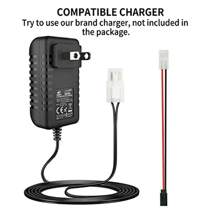 melasta 4.8V 2000mAh NiMH RX Battery 2-Pack with Hitec for Futaba | Replacement receiver pack. Hitec connectors. Includes Tamiya-to-Hitec adapter (female). For RC airplanes/aircraft. - size: 4.8V