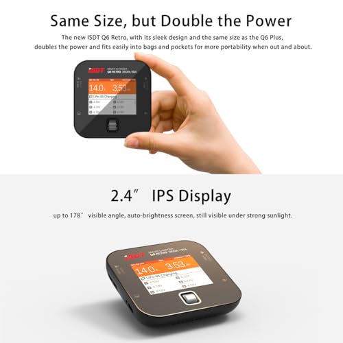 ISDT Q6 Retro 350W 16A DC Lipo Battery Balance Charger Discharger for Rc Car Hobby Battery