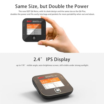 ISDT Q6 Retro 350W 16A DC Lipo Battery Balance Charger Discharger for Rc Car Hobby Battery