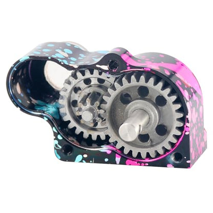OGRC LCG Low Speed Transmission Complete Gearbox for TRX4 SCX10 | Aluminum, with 9T Motor Pinion, for Traxxas Axial 1/10 RC Crawler