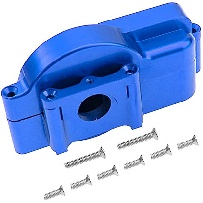 Aluminum Alloy Gearbox Housing Shell Motor Plate #7590 Compatible with Traxxas LaTrax Teton Desert Prerunner Rally SST 1/18 4WD RC Car (Blue) - color: Blue