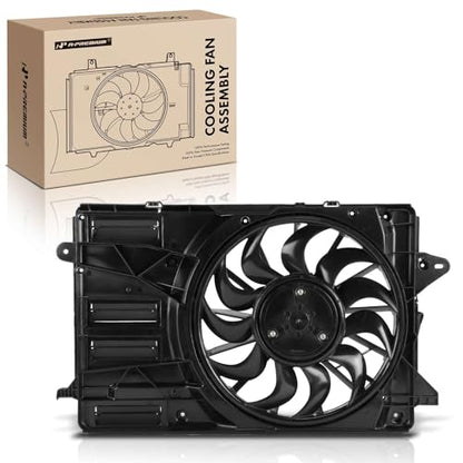 A-Premium Engine Radiator Cooling Fan Assembly with Brushless Motor | Compatible with Select Chevrolet Models - Malibu 2021-2022 2.0L - Replace# 84523874