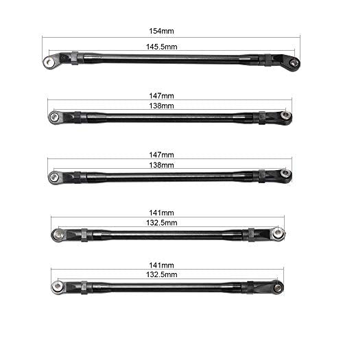 Aluminum Rod Link Linkage for Axial SCX10 II 90046 90047 1/10 RC Crawler