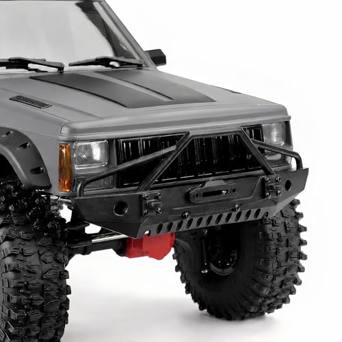 1/10 RC Crawler Hard Body Shell, Nardo Gray, 313mm Wheelbase | Pre-painted hard plastic pickup shell for SCX10 and TRX4; includes interior, grille, mirrors, fenders and mounting hardware - color: Pickup - Nardo Gray