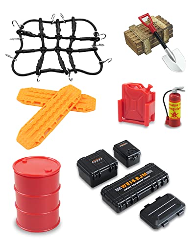 1/24 1/18 RC Crawler Accessories Fit for 1/18 TRX4M 1/24 Axial SCX24 (12Pcs Orange) - size: Orange