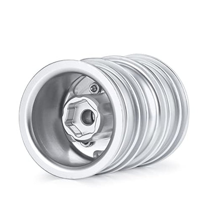 2pcs Rear Dual Wheel Rims Wheel Hubs with Rear CVD for 1/24 Axial Scx24 | Metal for AXI90081 Deadbolt C10 AXI00002 B-17 AXI00005 Upgrade