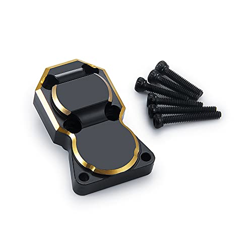 RC-Hub 2Pcs Brass Diff Cover Front & Rear Axles Cover for 1/24 Axial SCX24 AXI90081 AXI00001 C10 AXI00002 - color: Brass Diff Cover