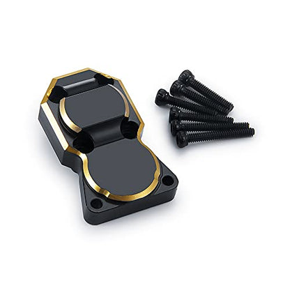 RC-Hub 2Pcs Brass Diff Cover Front & Rear Axles Cover for 1/24 Axial SCX24 AXI90081 AXI00001 C10 AXI00002 - color: Brass Diff Cover