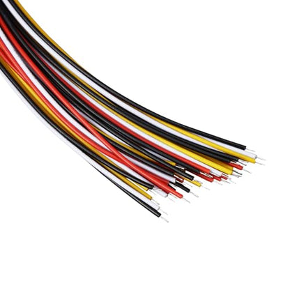 10Pairs JST-XH 2.54mm 4Pin Header Connector Kit with Male and Female Connectors Adapter 200mm 26AWG Flat Wire Cable Compatible with JST XH Plug Adapter (4P) - color: 4P