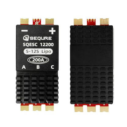 SEQURE 200A Brushless ESC 5-12S for RC Car Boat Crawler AM32