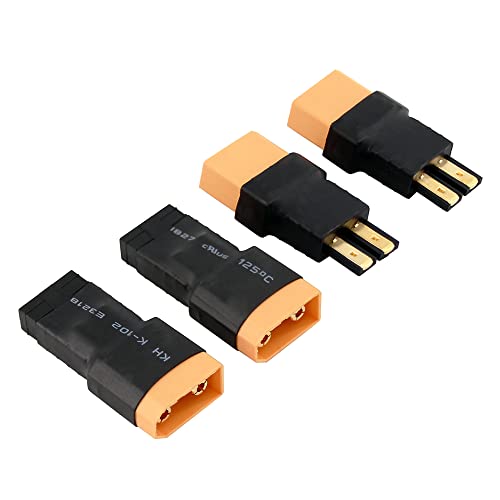 4pcs Compatible with TRX to XT90 Male Female RC Connector Adapter(E41-4)