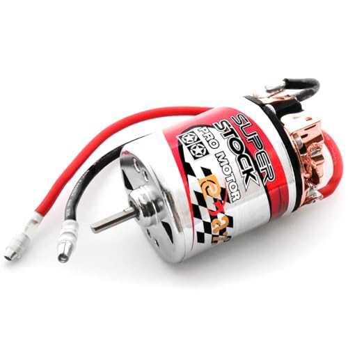 RC Motor 540 17T Brushed Motor Waterproof Stainless Steel Shell Brushed Motor Climbing Car Large Torque Motor Replacement for Axial SCX10 AXI03007 90046 Redcat Gen8 Tamiya TT02 - size: 17 T
