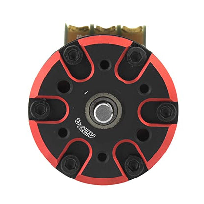 4274 V2 Brushless Sensored Motor, 4 Pole, High for 1/8 On Road RC Car, ABEC5 Bearing, CNC Machined Heatsink, Explosion Proof Rotor, Waterproof Design (1950kv)