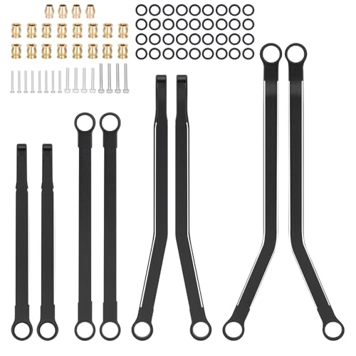 8Pcs Aluminum Link Pull Rods for RC 1/30 Axial SCX30 Crawler Replace Upgrade