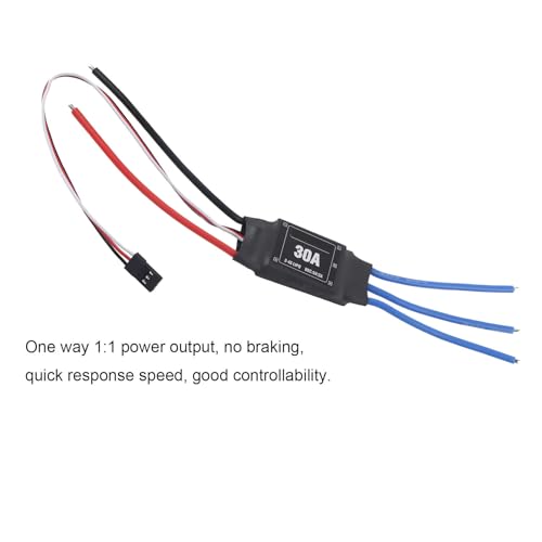 Bidirectional Brushless ESC Electronic Speed Controller for RC Car Boat Ship Underwater Propeller (30A)
