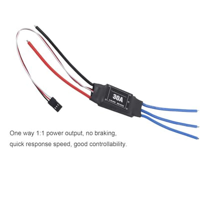 Bidirectional Brushless ESC Electronic Speed Controller for RC Car Boat Ship Underwater Propeller (30A)
