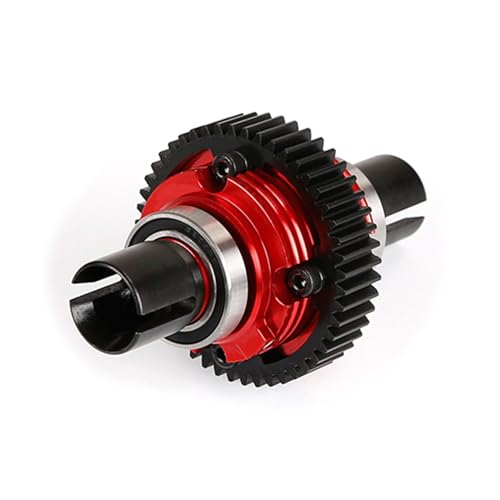 CNC Metal Complete Differential Diff.Gear Set (Red) | for 1/5 Hpi Rofun Baha King Motor Rovan Baja 5B 5T 5Sc Truck Rc Car Parts - color: Red